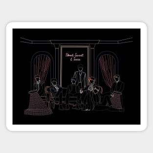 BTS BLOOD SWEAT & TEARS LINE ART Sticker